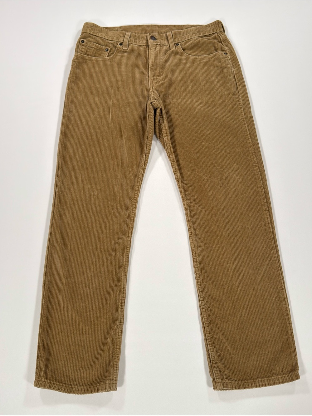 Levi's Corduroy Pants Mens 30x30 (Fits 32x29) Tan Brown Straight Leg 100% Cotton